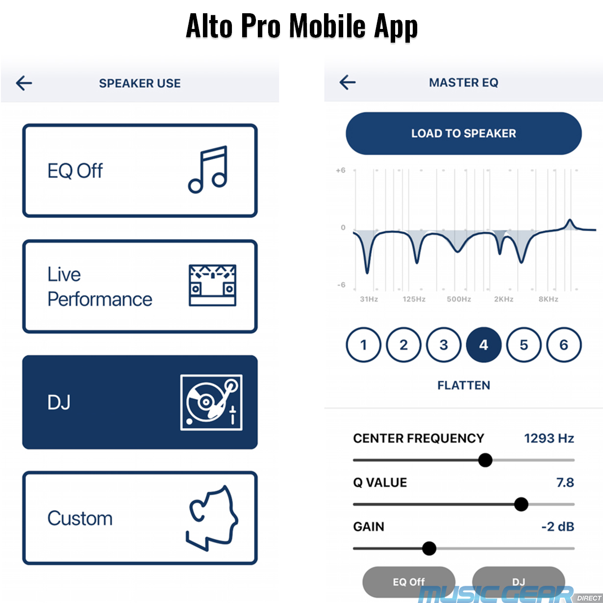 Screenshot of Alto Professional TS4 Series Alto Pro mobile app