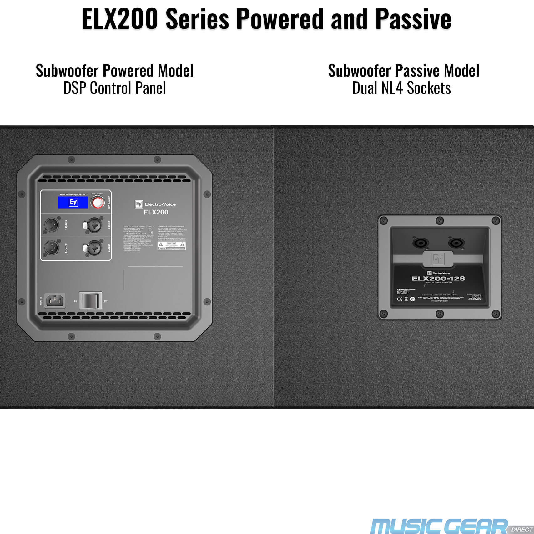 ELX200 Series powered and passive models
