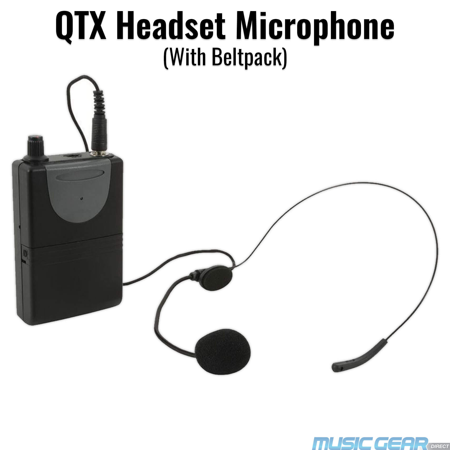 QTX Headset and Beltpack for QX and QR PA systems