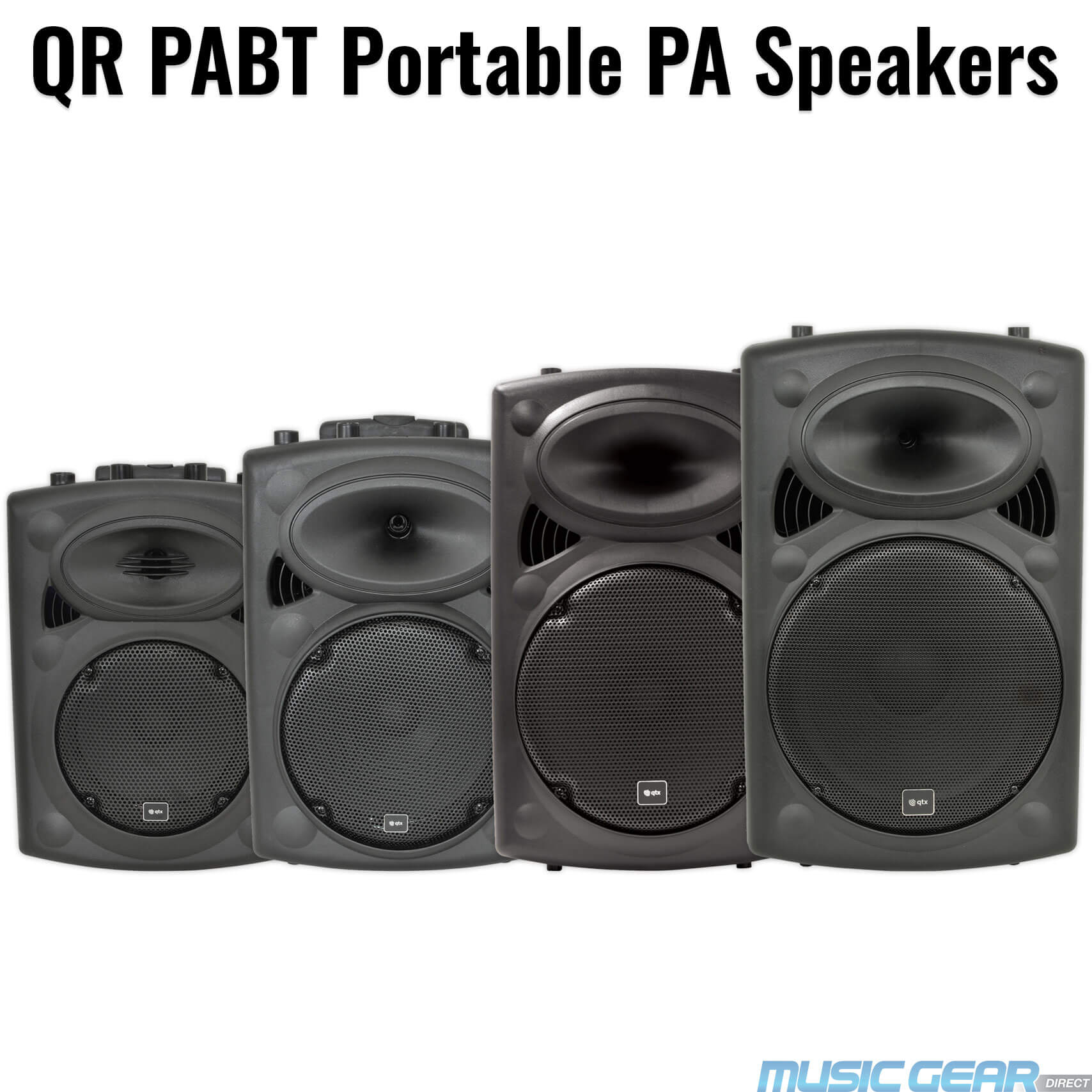 QTX QR PABT Portable PA System Speakers