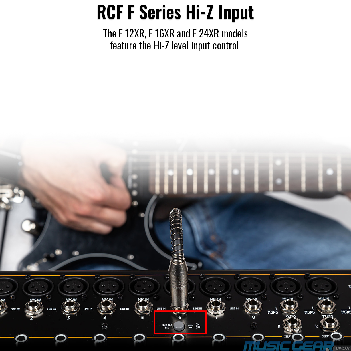 Picture of RCF F Series Hi-Z Input feature