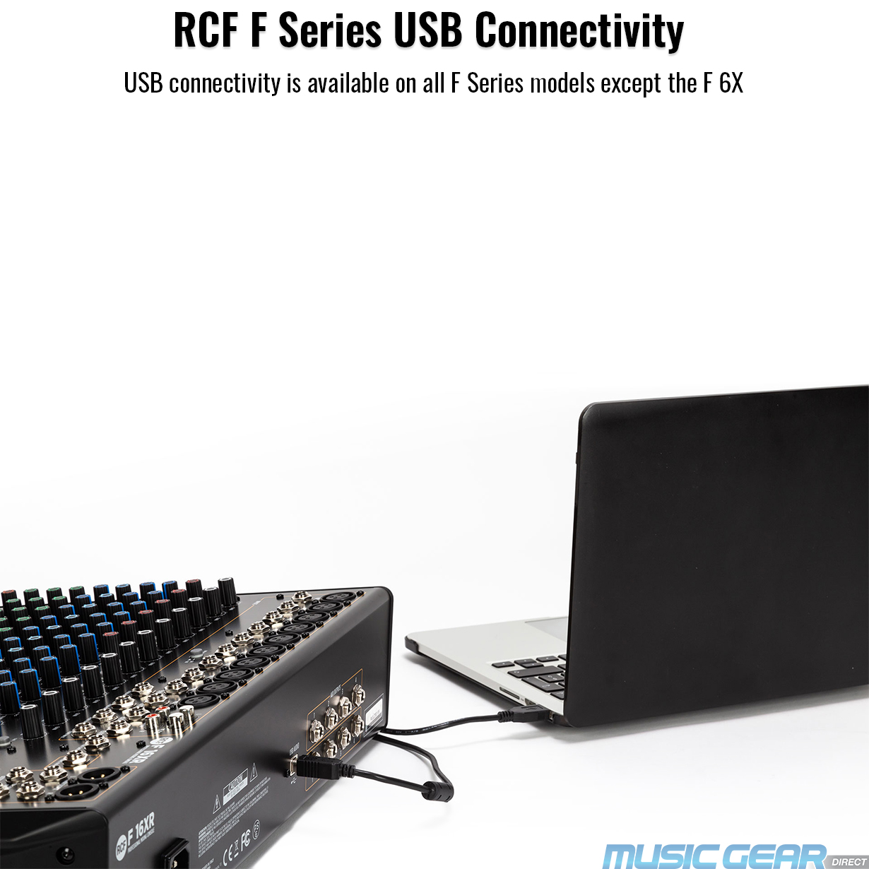 Picture of RCF F Series mixer USB Connectivity feature